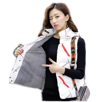 New Arrival Autumn Winter Women Short Vest2018Fashion Down Cotton Vest Female Sleeveless Slim Button Outerwear Casual VestCQ2329
New Arrival Autumn Winter Women Short Vest2018Fashion Down Cotton Vest Female Sleeveless Slim Button Outerwear Casual VestCQ2329