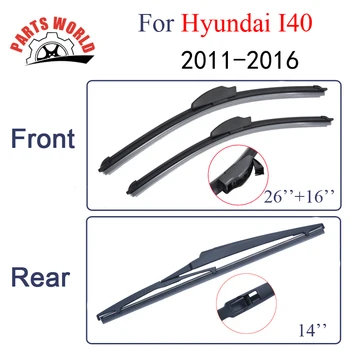 Front And Rear Wiper Blades For Hyundai I40 2011-2016 Windscreen Wipers Car Accessories Auto Parts 
Front And Rear Wiper Blades For Hyundai I40 2011-2016 Windscreen Wipers Car Accessories Auto Parts