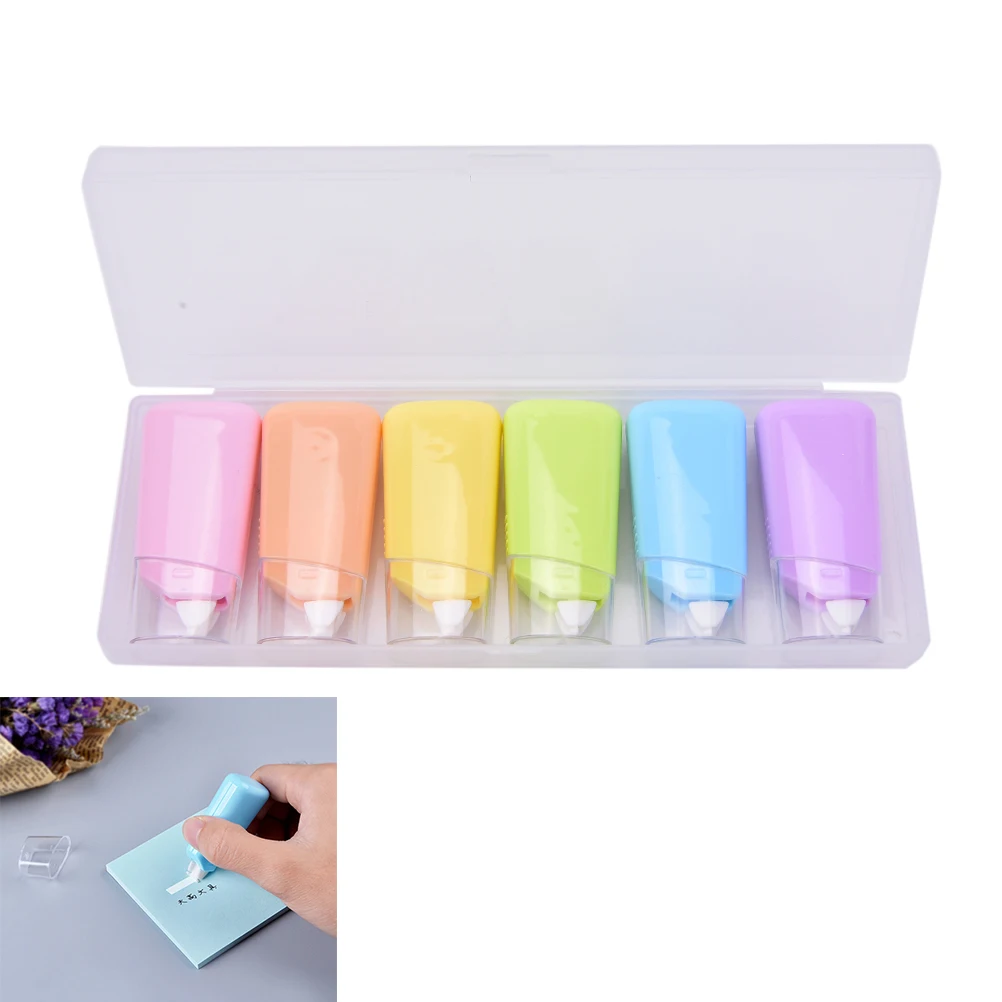 6PCS/SET Cute Correction Tape Roller Material Escolar Kawaii Stationery Office School Supplies Papelaria
6PCS/SET Cute Correction Tape Roller Material Escolar Kawaii Stationery Office School Supplies Papelaria