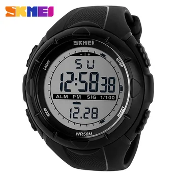 

SKMEI Brand New Men LED Digital Military Watch 50M Waterproof Sports Watches Fashion Outdoor Wristwatches Relogio Masculino 1025