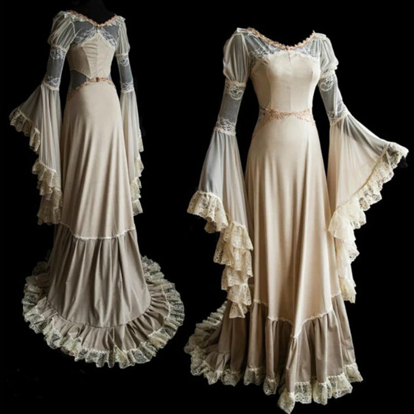 Women's Sexy Luxury 18th Century Medieval Style Dresses Floor Length Renaissance Princess Dress Retro Halloween Party Costume
Women's Sexy Luxury 18th Century Medieval Style Dresses Floor Length Renaissance Princess Dress Retro Halloween Party Costume