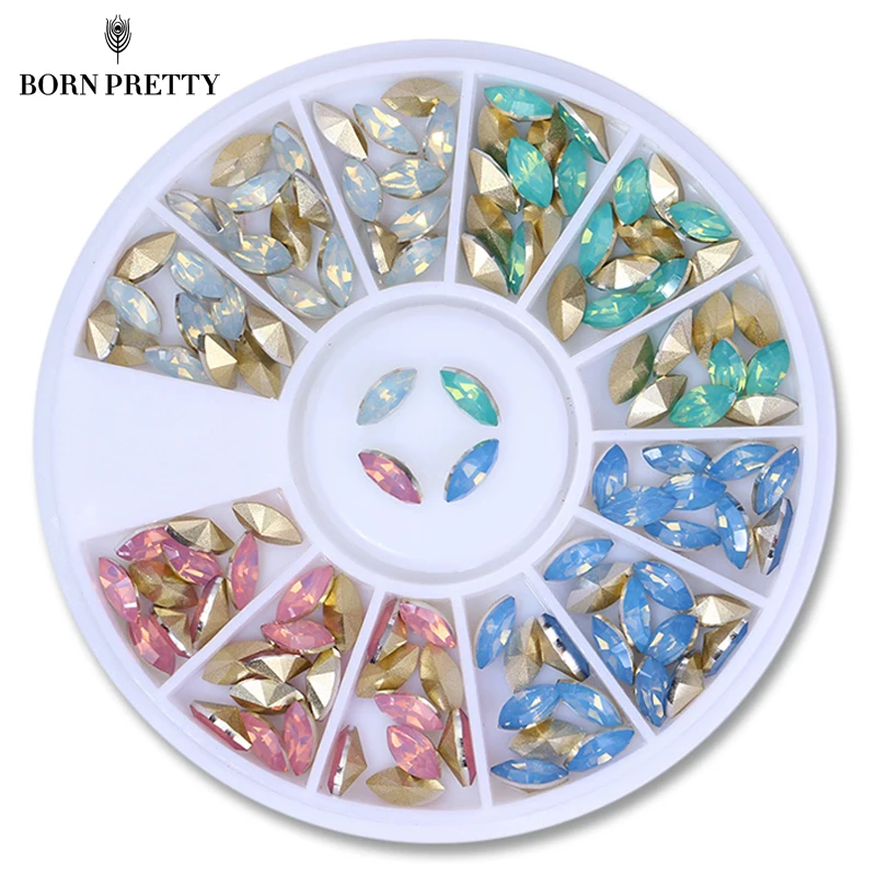 Colorful Opal Nail Rhinestones Marquise Sharp Bottom Multi-size Flat Bottom Manicure 3D Nail Art Decorations in Wheel
Colorful Opal Nail Rhinestones Marquise Sharp Bottom Multi-size Flat Bottom Manicure 3D Nail Art Decorations in Wheel
