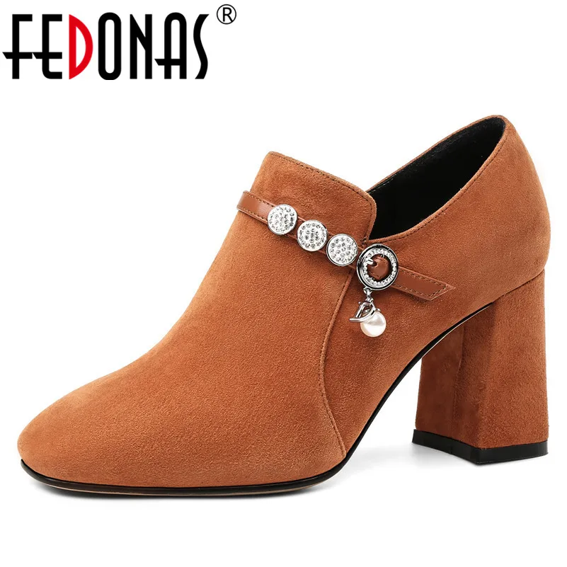 FEDONAS Top Quality Women High Heeled Pumps Sexy Rhinestone Wedding Party Shoes Woman Side Zipper Elegant Office Pumps
FEDONAS Top Quality Women High Heeled Pumps Sexy Rhinestone Wedding Party Shoes Woman Side Zipper Elegant Office Pumps