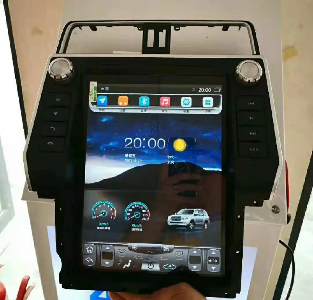 12.1" tesla style vertical screen Octa core Android 8.1 Car GPS radio Navigation for Toyota Land Cruiser Prado 2018
12.1" tesla style vertical screen Octa core Android 8.1 Car GPS radio Navigation for Toyota Land Cruiser Prado 2018
