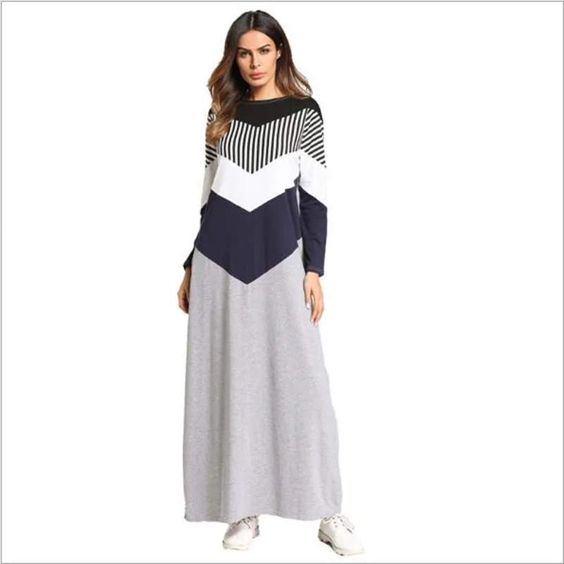 Maxi Dress Muslim Abaya Kimono Striped Long Robe Gowns Loose Style Plus Size Jubah Ramadan Middle East Islamic Clothing QC321
Maxi Dress Muslim Abaya Kimono Striped Long Robe Gowns Loose Style Plus Size Jubah Ramadan Middle East Islamic Clothing QC321