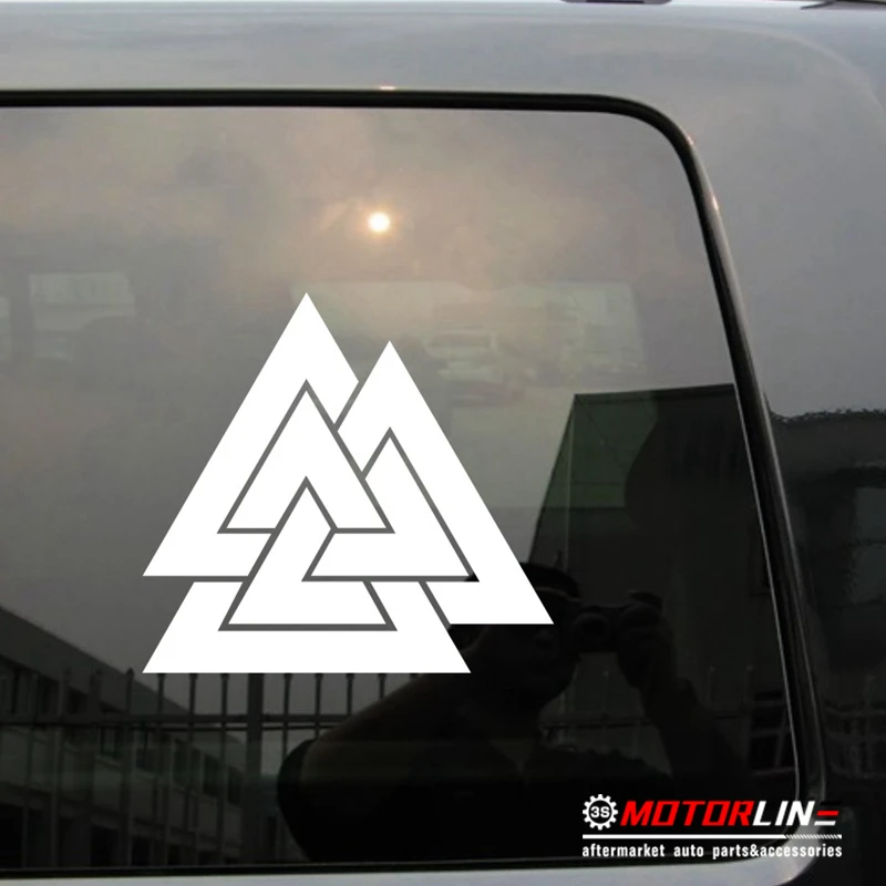 Valknut Symbol Old Norse Viking Decal Sticker Car Vinyl pick size color die cut no background
Valknut Symbol Old Norse Viking Decal Sticker Car Vinyl pick size color die cut no background