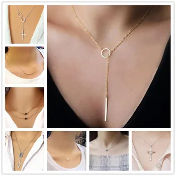 NK600+Minimalist Infinity Luck 8 Cross Leaf Arrow Heart Pendants Necklaces For Women Fashion Jewelry Clavicle Chain Collares
NK600+Minimalist Infinity Luck 8 Cross Leaf Arrow Heart Pendants Necklaces For Women Fashion Jewelry Clavicle Chain Collares
