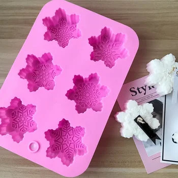 Snowflake Christmas Candle Mould Wedding Silicone Candle DIY Silicone Mold Handmade Soap Moulds Craft DIY Mould 3D Candle Making
Snowflake Christmas Candle Mould Wedding Silicone Candle DIY Silicone Mold Handmade Soap Moulds Craft DIY Mould 3D Candle Making