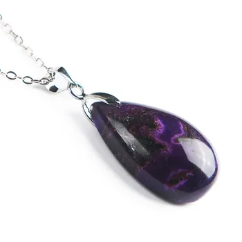 Genuine South African Gems Purple Water Drop Bead Suspension Natural Stone Sugilite Pendant
Genuine South African Gems Purple Water Drop Bead Suspension Natural Stone Sugilite Pendant