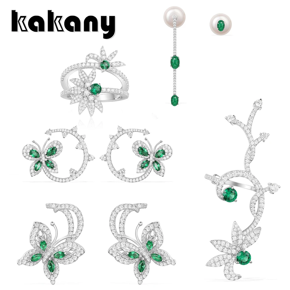 KAKANY Original 1:1 High Quality 925 Sterling Silver Mint Butterfly Series Stud Earrings European Women's Fashion Jewelry
KAKANY Original 1:1 High Quality 925 Sterling Silver Mint Butterfly Series Stud Earrings European Women's Fashion Jewelry