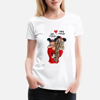 Tops Women Mama and Baby Mickey Kawaii T Shirt Mother's Day Gifts Vintage Camisetas Verano Mujer 2019 Tees Casual Female T-shirt
Tops Women Mama and Baby Mickey Kawaii T Shirt Mother's Day Gifts Vintage Camisetas Verano Mujer 2019 Tees Casual Female T-shirt