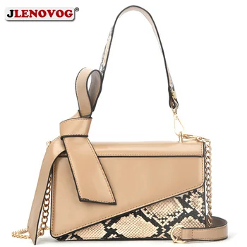 Women Handbag Snake Print Crossbody Bag 2020 New Elegant Bow Satchel Shoulder Tote Fashion Designer Khaki Black White Hand Bags
Women Handbag Snake Print Crossbody Bag 2020 New Elegant Bow Satchel Shoulder Tote Fashion Designer Khaki Black White Hand Bags