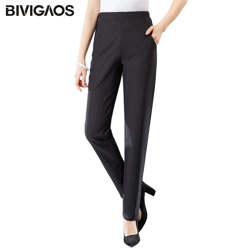 BIVIGAOS 2019 New Womens Pocket Button Casual Pants Linen Printing Middle-Aged Autumn Elastic Comfort Large Plus Size Mom Pants
BIVIGAOS 2019 New Womens Pocket Button Casual Pants Linen Printing Middle-Aged Autumn Elastic Comfort Large Plus Size Mom Pants