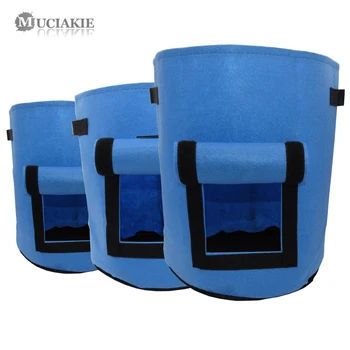 MUCIAKIE 2PCS Potato Vegetable Root Pouch Blue Grow Bags Fabric Planting Boxer Planter Bag with Handles Window Environmental Pot
MUCIAKIE 2PCS Potato Vegetable Root Pouch Blue Grow Bags Fabric Planting Boxer Planter Bag with Handles Window Environmental Pot