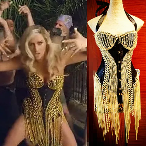Chain Clothing Metal Bar Costumes Stage Dress Belly Dance Roupa Feminina 2019 Chinese Halloween Costumes for Women Dj Costume
Chain Clothing Metal Bar Costumes Stage Dress Belly Dance Roupa Feminina 2019 Chinese Halloween Costumes for Women Dj Costume