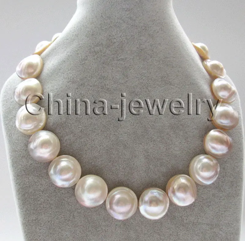 Free shipping hot sale Women Bridal Wedding Jewelry >>AAA 18" 23mm natural white sea water blister Mabe pearl necklace
Free shipping hot sale Women Bridal Wedding Jewelry >>AAA 18" 23mm natural white sea water blister Mabe pearl necklace