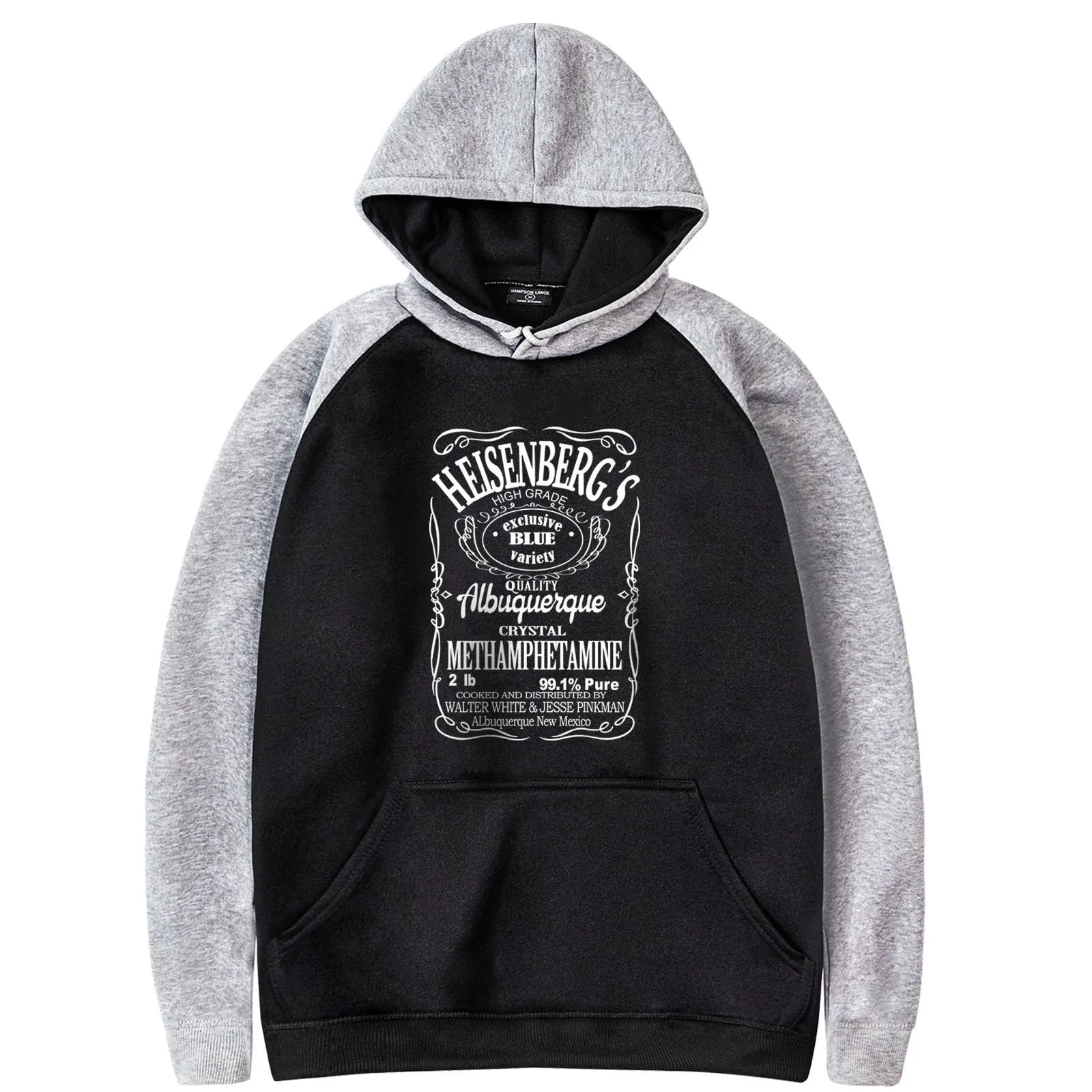 Breaking Bad Heisenberg Cool Fashion Hot Selling Raglan Hoody Spring Autumn Harajuku Men's Sweatshirts Hip Hop Streeswear Hoodie
Breaking Bad Heisenberg Cool Fashion Hot Selling Raglan Hoody Spring Autumn Harajuku Men's Sweatshirts Hip Hop Streeswear Hoodie