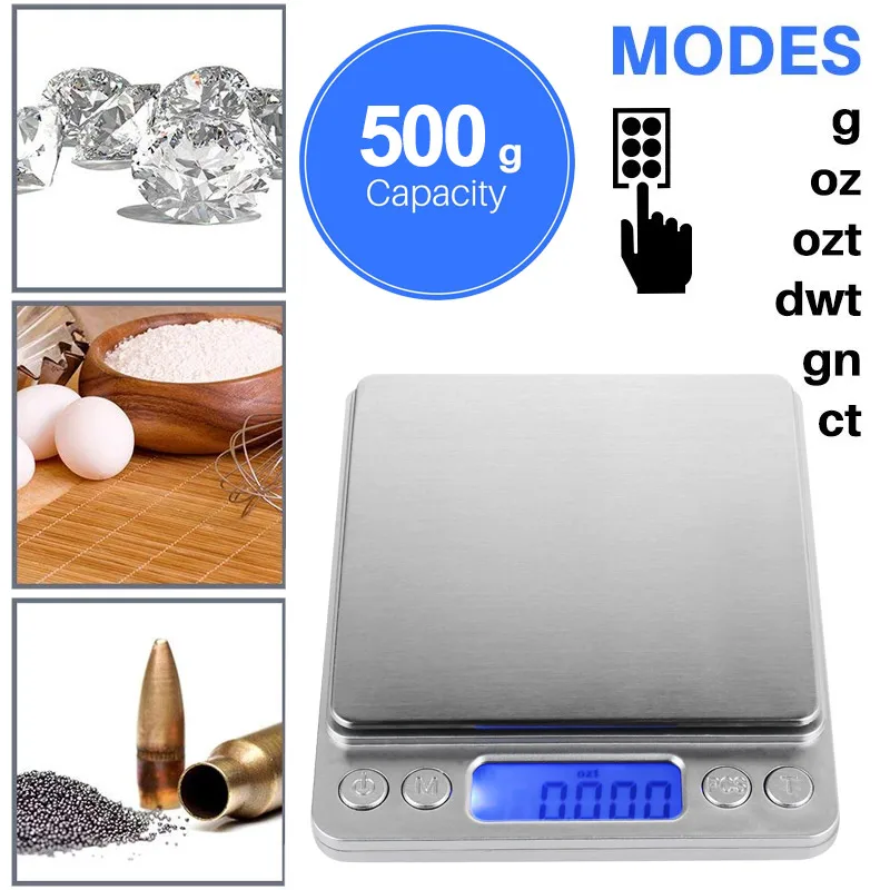 Portable Stainless Steel Digital Scale for Jewelry I2000 for Weighing Tool Mini Scale 3kg 0.1g with Tray Kitchen Scale Platform
Portable Stainless Steel Digital Scale for Jewelry I2000 for Weighing Tool Mini Scale 3kg 0.1g with Tray Kitchen Scale Platform