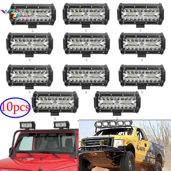 10pcs 7 Inch 120W LED Work Light Bar Combo 12V 24V for Work Driving Offroad Boat Car Tractor Truck 4x4 SUV ATV 12V 24V. 
10pcs 7 Inch 120W LED Work Light Bar Combo 12V 24V for Work Driving Offroad Boat Car Tractor Truck 4x4 SUV ATV 12V 24V.