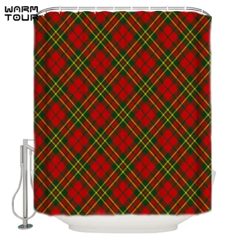 WARMTOUR Shower Curtain Christams Check Ethnic Extra Long Fabric Bath Shower Curtains Bathroom Decor with Hooks
WARMTOUR Shower Curtain Christams Check Ethnic Extra Long Fabric Bath Shower Curtains Bathroom Decor with Hooks