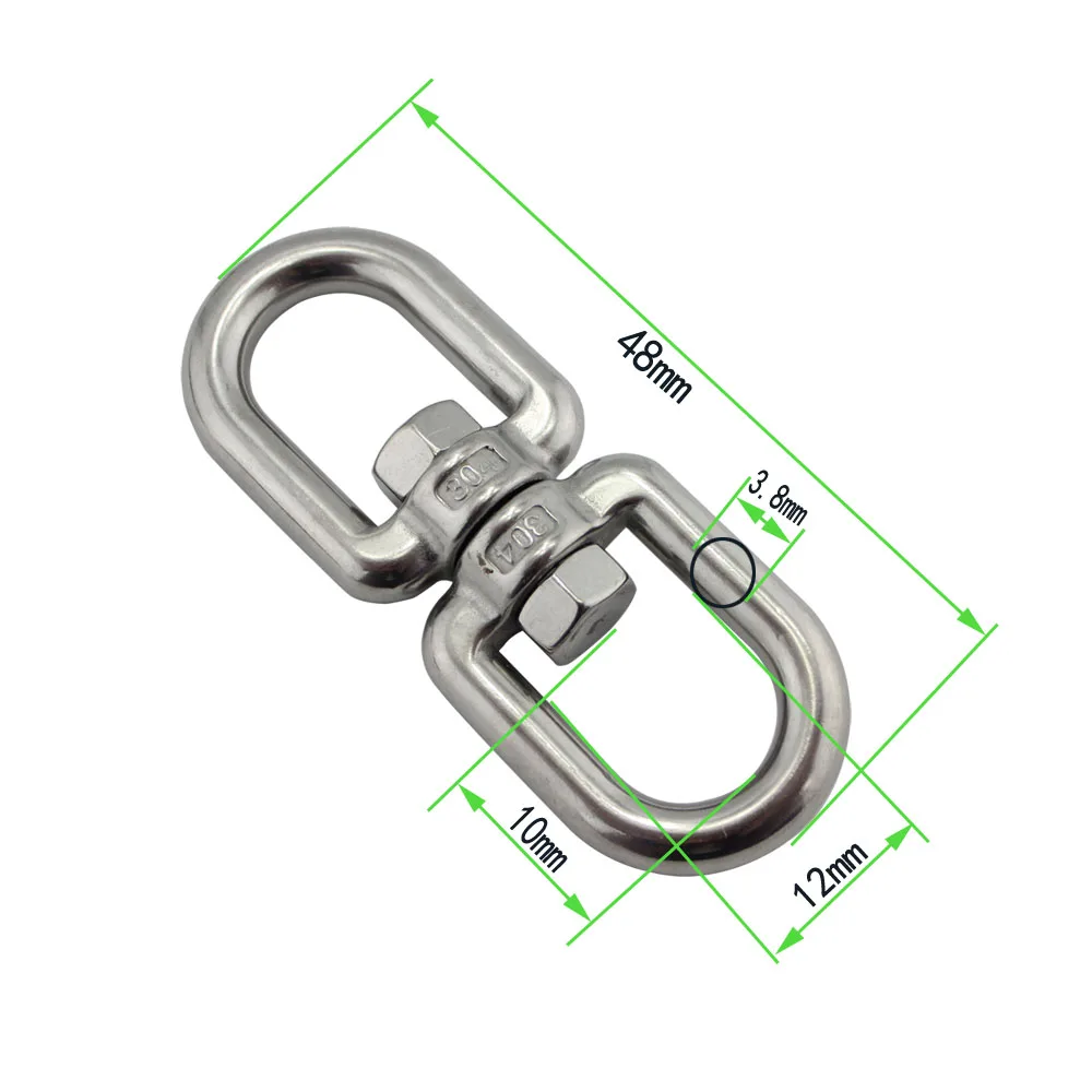 Stainless Steel Marine Chain Eye Eye Swivel SUS304 Double Eyes Boat Mooring Swivel 20pcs
Stainless Steel Marine Chain Eye Eye Swivel SUS304 Double Eyes Boat Mooring Swivel 20pcs
