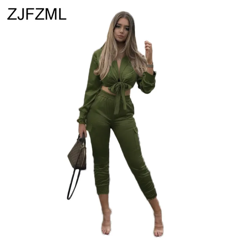 Plus Size Casual Two Piece Tracksuits Women Festival Clothes Turn Down Collar Long Sleeve Crop Top And Elastic Waist Long Pant
Plus Size Casual Two Piece Tracksuits Women Festival Clothes Turn Down Collar Long Sleeve Crop Top And Elastic Waist Long Pant