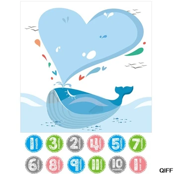 Dropshipping 1 Set Cute Whale Print Blanket Baby Month Sticker Newborn Milestone Photo Commemorative Photography Props
Dropshipping 1 Set Cute Whale Print Blanket Baby Month Sticker Newborn Milestone Photo Commemorative Photography Props