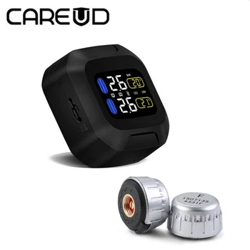 Original CAREUD Wireless Motorcycle TPMS Tire Pressure Monitoring System Motor Tyre Aotu Alarm 2 External Sensor Moto Tools
Original CAREUD Wireless Motorcycle TPMS Tire Pressure Monitoring System Motor Tyre Aotu Alarm 2 External Sensor Moto Tools