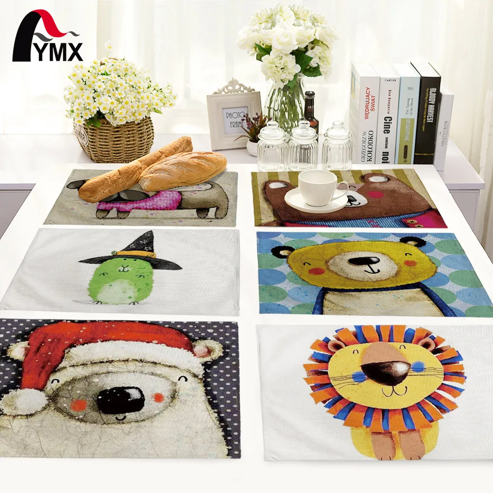 Cute Cartoon Animal Table Mat Bear Pattern Home Kitchen Decoration Table Pads Table Napkin For Wedding Set
Cute Cartoon Animal Table Mat Bear Pattern Home Kitchen Decoration Table Pads Table Napkin For Wedding Set