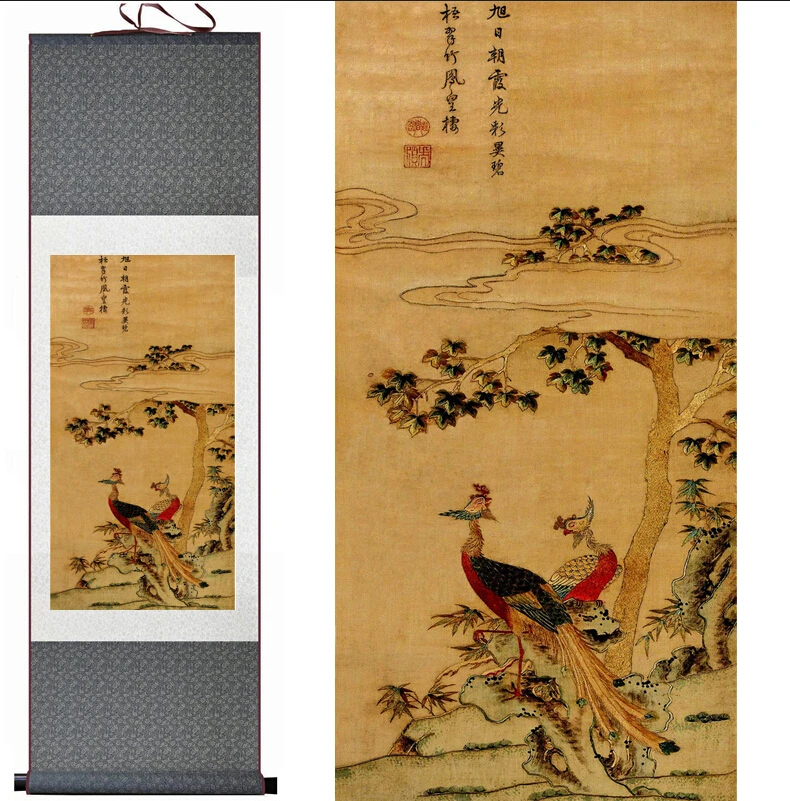 Birds on the tree Painting Home Office Decoration Chinese scroll painting birds painting birds and flower painting
Birds on the tree Painting Home Office Decoration Chinese scroll painting birds painting birds and flower painting
