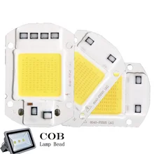 Cob 칩 led 램프 220 v 스마트 ic 필요 없음 드라이버 lampada led 전구 홍수 빛 스포트 라이트 5 w 10 w 20 w 30 w 50 w diy 조명(China)