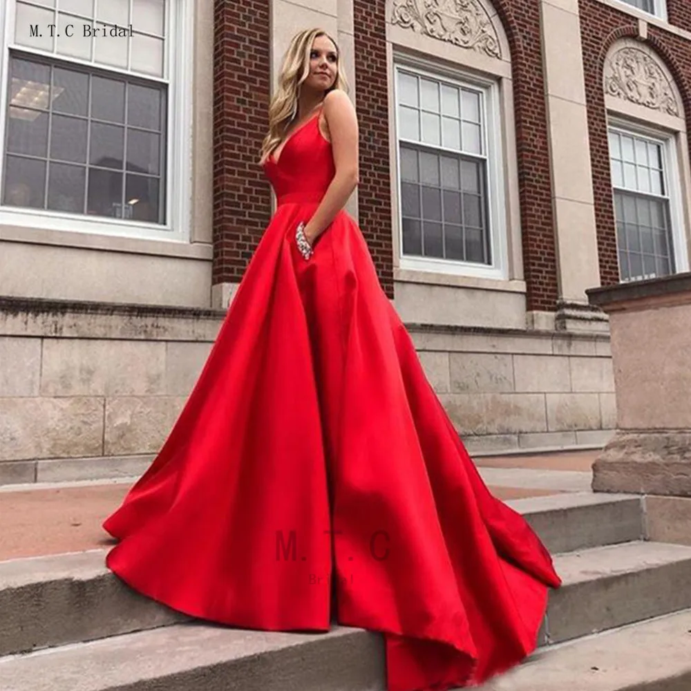 Graceful Red Evening Dress Sweetheart A Line Backless Sexy Wedding Party Gowns 2019 Custom Made Long Elegant Prom Women Dresses
Graceful Red Evening Dress Sweetheart A Line Backless Sexy Wedding Party Gowns 2019 Custom Made Long Elegant Prom Women Dresses