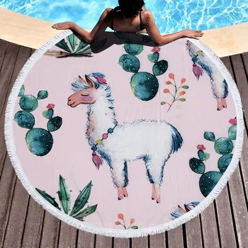 Summer Round Floral Unicorn Printed Beach Towel Diameter 150cm Microfiber Towel with Tassel Fringe Yoga Mat for Adult Kids
Summer Round Floral Unicorn Printed Beach Towel Diameter 150cm Microfiber Towel with Tassel Fringe Yoga Mat for Adult Kids