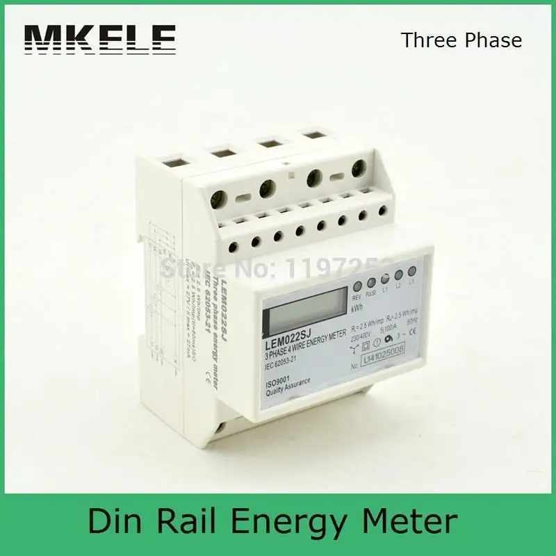 5(100)A 3*230/400V Small Polyphase MK-LEM022SJ Mini Din Rail Electronice Energy Meter
5(100)A 3*230/400V Small Polyphase MK-LEM022SJ Mini Din Rail Electronice Energy Meter