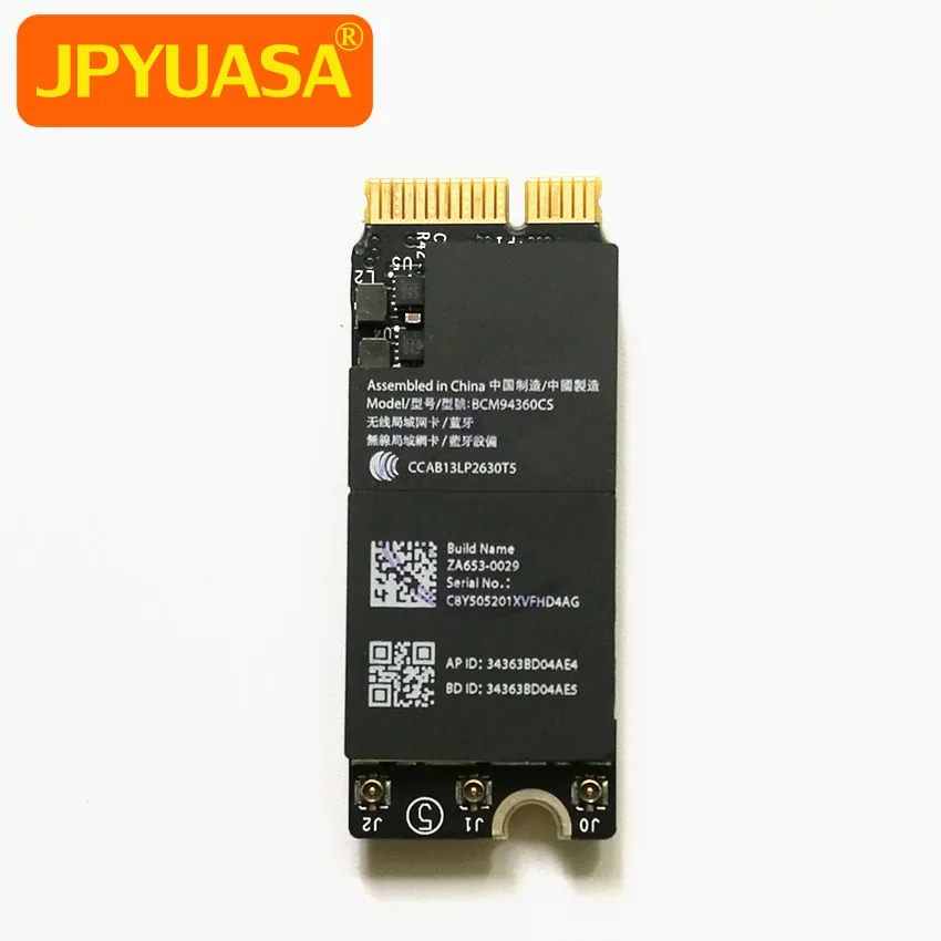 New Bluetooth 4.0 Wifi Airport Card BCM94360CSAX For Macbook Pro A1398 A1502 Early 2013 to Mid 2014
New Bluetooth 4.0 Wifi Airport Card BCM94360CSAX For Macbook Pro A1398 A1502 Early 2013 to Mid 2014