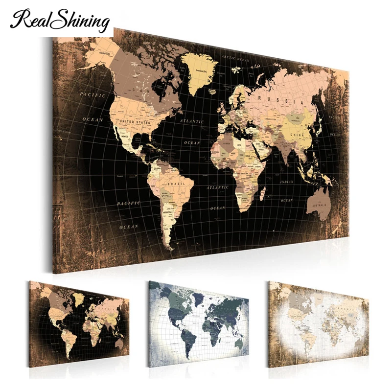 REALSHINING 5D Diy Full Square Diamond Embroidery Meridian and Parallel World Map Diamond Painting Mosaic Cross Stitch FS2415
REALSHINING 5D Diy Full Square Diamond Embroidery Meridian and Parallel World Map Diamond Painting Mosaic Cross Stitch FS2415