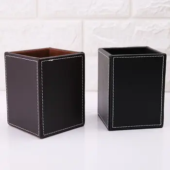 Leather Square Pen Pencils Holder Desk Stationery Organizer Box Storage Office School Supplies Black/Brown C26
Leather Square Pen Pencils Holder Desk Stationery Organizer Box Storage Office School Supplies Black/Brown C26