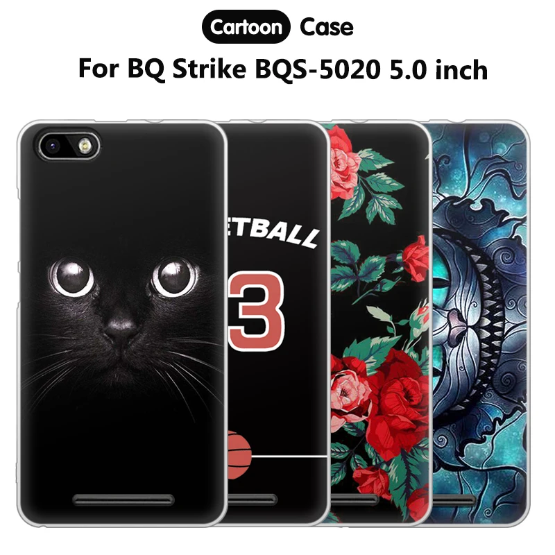 Ультратонкий чехол JURCHEN для BQ Strike 5020 силиконовый мягкая задняя крышка из ТПУ BQS-5020