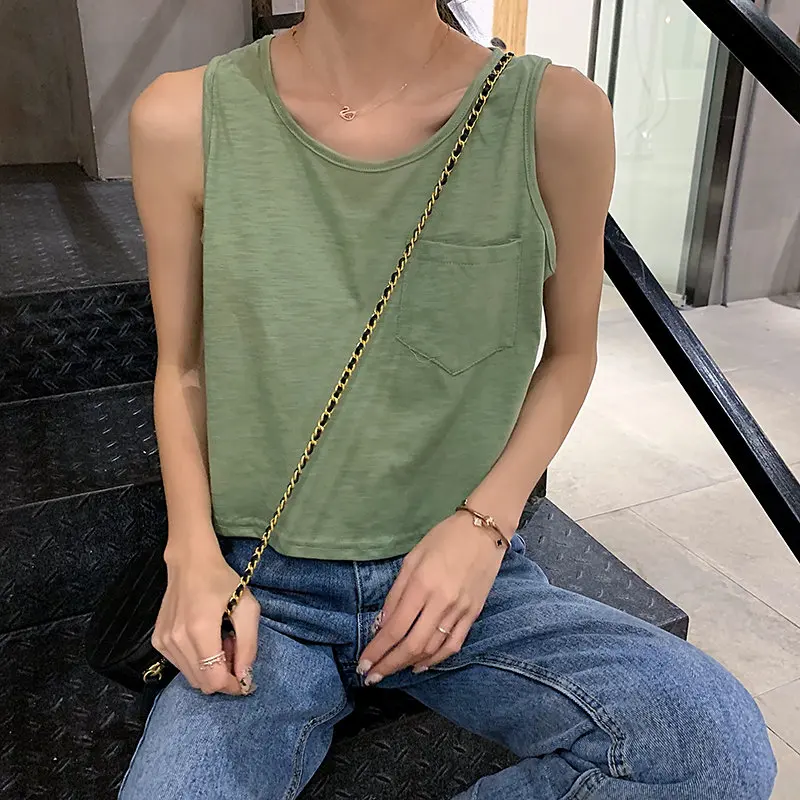 Alien Kitty Sexy Slim Solid 2019 Summer Casual New Brief Female Sleeveless Cotton O-Neck Women All Match Basic Tank Top 3 Types
Alien Kitty Sexy Slim Solid 2019 Summer Casual New Brief Female Sleeveless Cotton O-Neck Women All Match Basic Tank Top 3 Types
