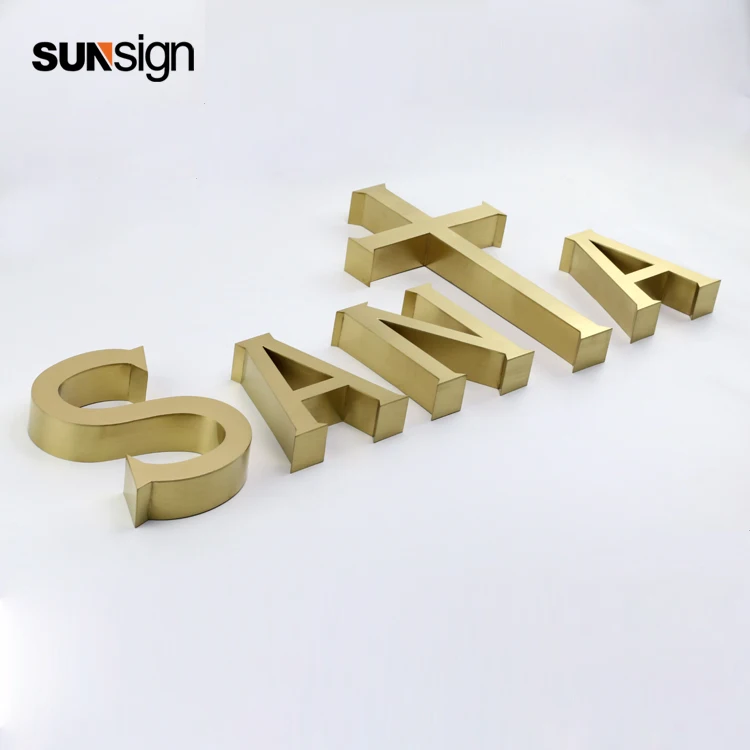 Brushed Golden Color Stainless Steel Letter Sign for Company name Letters Room Name letter Sign
Brushed Golden Color Stainless Steel Letter Sign for Company name Letters Room Name letter Sign