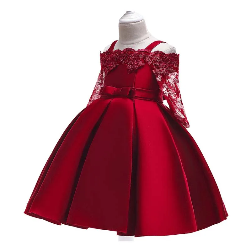 2019 Summer Girls Half Sleeve Gown Satin Elegent Lace Flower Girls Princess Formal Wedding Pageant Dresses girls Pink Red color
2019 Summer Girls Half Sleeve Gown Satin Elegent Lace Flower Girls Princess Formal Wedding Pageant Dresses girls Pink Red color