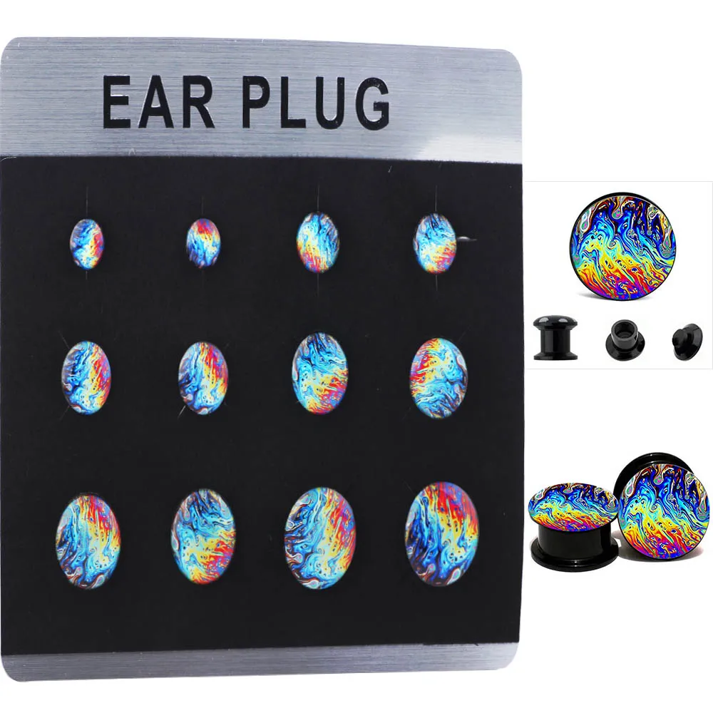 TIANCIFBYJS 5 Cards Earring Gauges Plugs and Tunnels Body Jewelry Logo Acrylic Piercing Stretcher Ear Cuff Expand Flesh Tunnel
TIANCIFBYJS 5 Cards Earring Gauges Plugs and Tunnels Body Jewelry Logo Acrylic Piercing Stretcher Ear Cuff Expand Flesh Tunnel