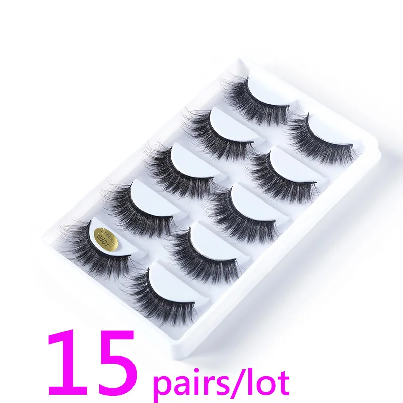 15 Pairs 3D Mink False Eyelashes Wispy Cross Long Thick Fake Eye Lashes Makeup 7 Styles Available
15 Pairs 3D Mink False Eyelashes Wispy Cross Long Thick Fake Eye Lashes Makeup 7 Styles Available