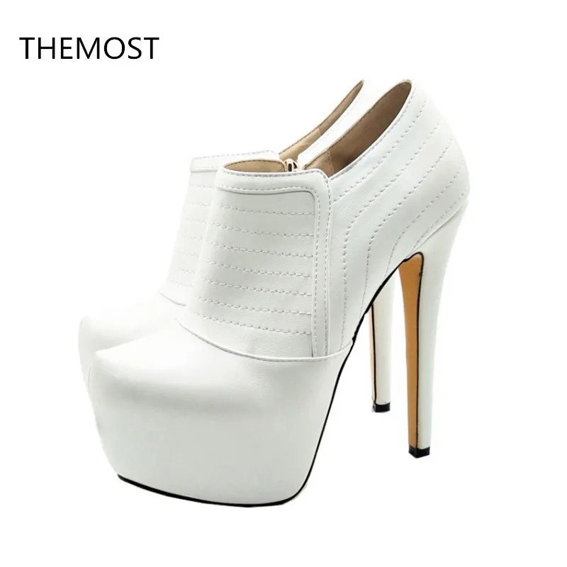 THEMOST Waterproof platform high-heeled shoes The PU leather The European and American style Latest products in 2018
THEMOST Waterproof platform high-heeled shoes The PU leather The European and American style Latest products in 2018