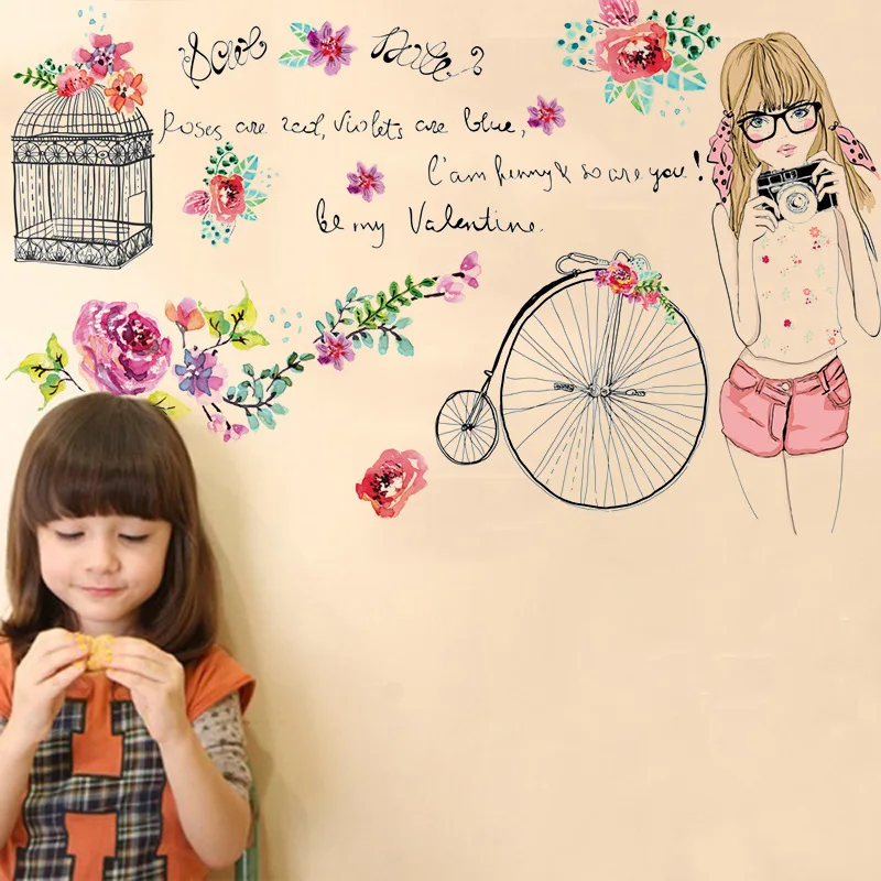 Diy Creative Pink Flowers Birdcage Girl Warm And Living Room Sofa Bedroom Glass Sticker Vinyl Home Decoration Wall Sticker
Diy Creative Pink Flowers Birdcage Girl Warm And Living Room Sofa Bedroom Glass Sticker Vinyl Home Decoration Wall Sticker