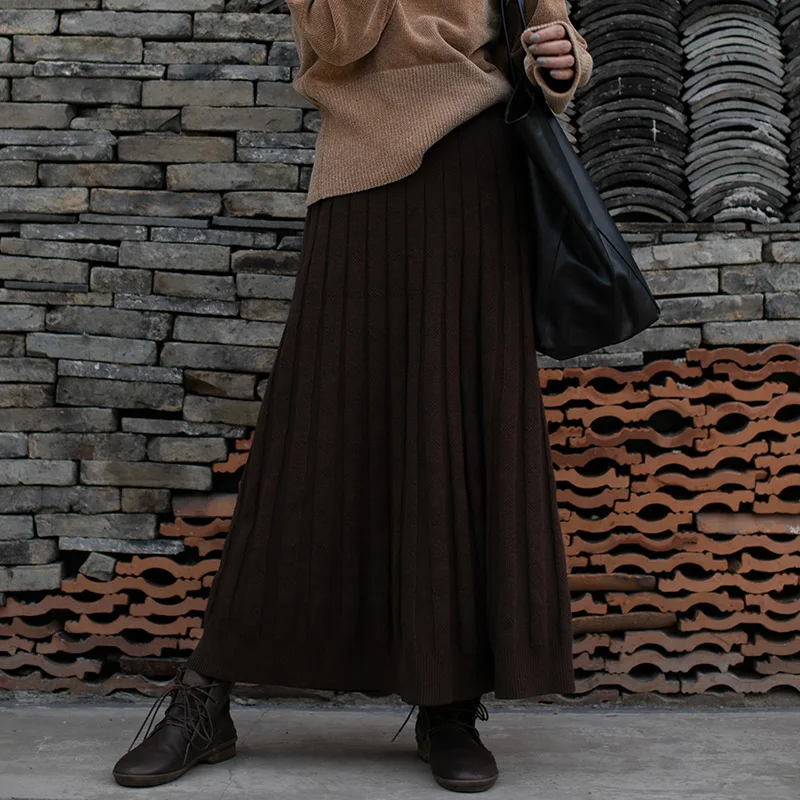 Women Solid Color High Waist Skirts Knitwear Female Loose Knitted Skirts Ladies A-line Skirts 2018 Autumn Winter
Women Solid Color High Waist Skirts Knitwear Female Loose Knitted Skirts Ladies A-line Skirts 2018 Autumn Winter