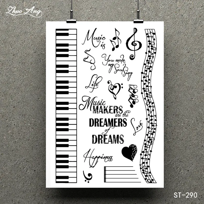ZhuoAng Piano key Transparent Clear Stamp for Scrapbooking Rubber Stamp Seal Paper Craft Clear Stamps Card Making
ZhuoAng Piano key Transparent Clear Stamp for Scrapbooking Rubber Stamp Seal Paper Craft Clear Stamps Card Making