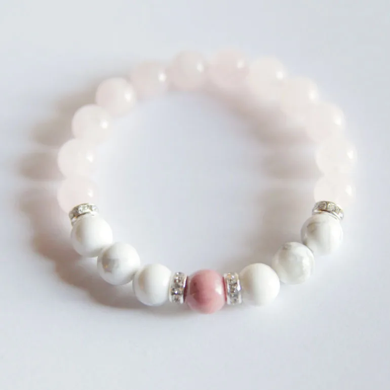 Bracelet For Women RoseQuartz White Howlite Bracelet Healing Jewelry Intention Bracelets Yoga Jewelry Mala Beads Healing
Bracelet For Women RoseQuartz White Howlite Bracelet Healing Jewelry Intention Bracelets Yoga Jewelry Mala Beads Healing