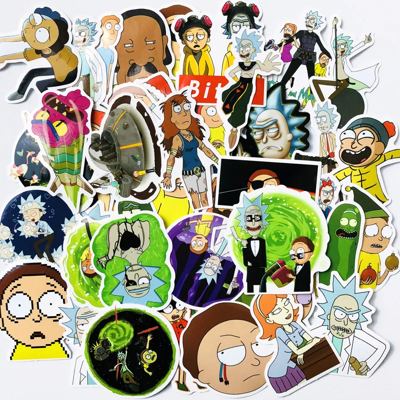 69 Pcs American Comedy Rick and Morty Series Stickers For Notebook PC Skateboard Bicycle Motorcycle DIY waterproof Toy Sticker
69 Pcs American Comedy Rick and Morty Series Stickers For Notebook PC Skateboard Bicycle Motorcycle DIY waterproof Toy Sticker