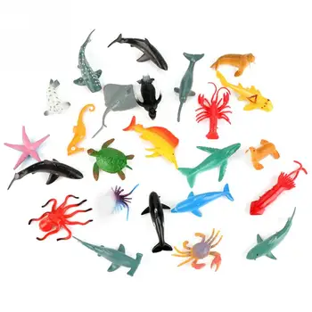 24pcs/set Small Size Sea Life Model Toys Plastic Whale Seal Octopus Toy Early Education Marine Animals Figure Gift For Children
24pcs/set Small Size Sea Life Model Toys Plastic Whale Seal Octopus Toy Early Education Marine Animals Figure Gift For Children